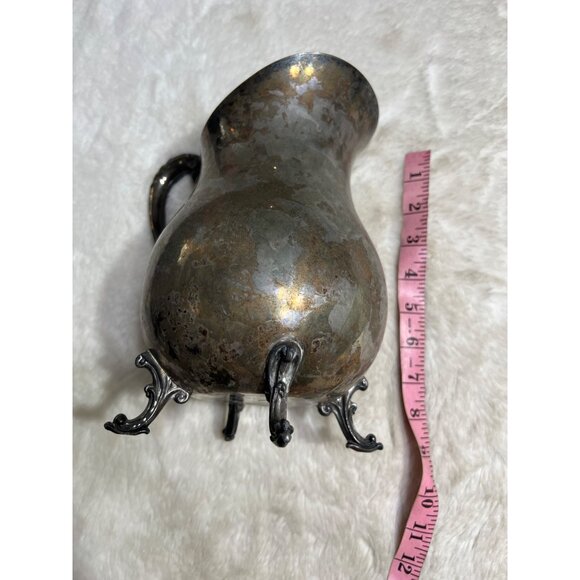 FB Rogers Silver Plated Footed beverage Creamer Pitcher - Picture 8 of 10